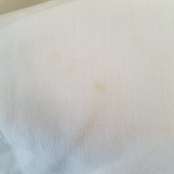 ZARA BASICS boho white flowy linen top blouse - Picture 6 of 6